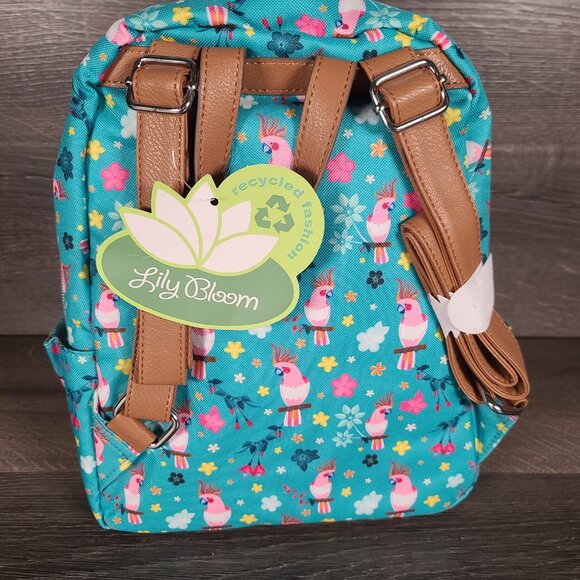 Lily Bloom Parrots in Paradise Eden Backpack NWT Karma Bloom main image 7